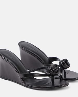 Magda Butrym Wedge Heeled Sandals - Black