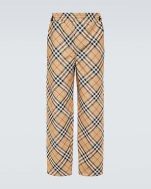 Burberry Straight Trousers - Natural