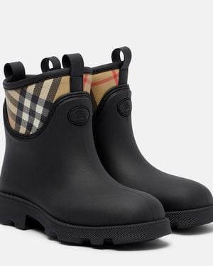 Burberry Marsh Stamp Rain Boots - Black