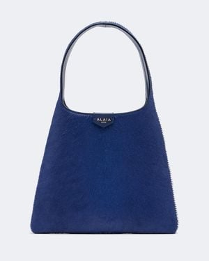 Alaïa Small Calf Hair Top-Handle Bag - Blue
