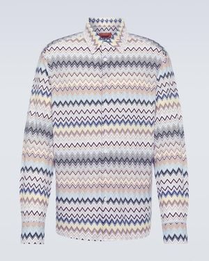 Missoni Zig Zag Cotton Shirt - White