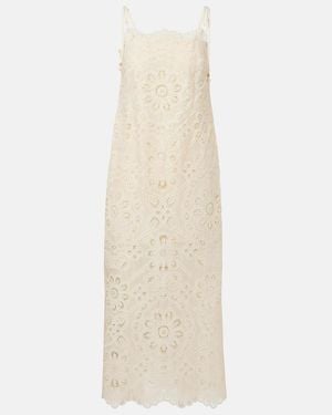Zimmermann Rhiannon Embroidered Dress - Natural