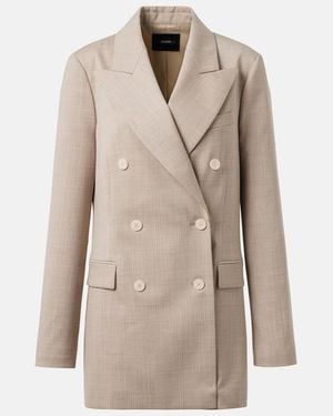 JOSEPH Valery Wool Blazer - Natural