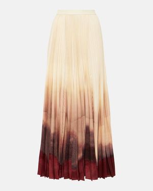 Altuzarra Falda Larga Sif Con Efecto Degradado - Multicolor