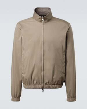 Loro Piana Reversible Cashmere-Trimmed Bomber Jacket - Natural
