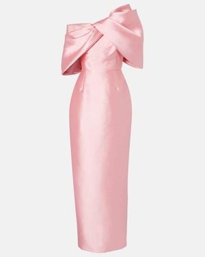 Solace London Davina Satin Cocktail Dress - Pink