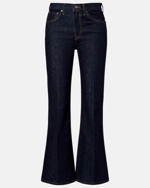 KHAITE Clara Flared Jeans - Blue