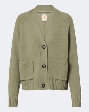 Jardin Des Orangers Virgin Wool And Cashmere Cardigan - Green