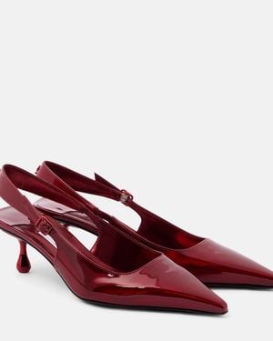 Jimmy Choo Amel 50 Patent Leather Slingback Court Shoes - Red
