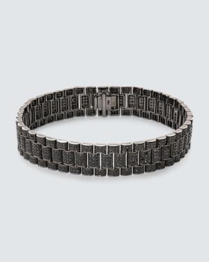 SHAY Rail Link 18Kt Bracelet With Diamonds - White