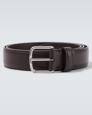 The Row Classic Leather Belt - Black