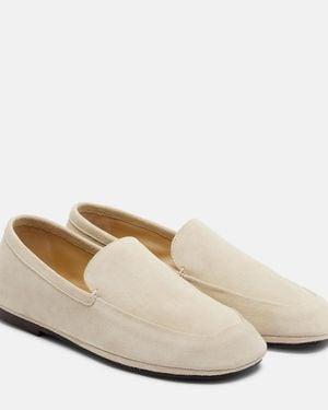 Lemaire Outdoor Suede Slip-On Shoes - White