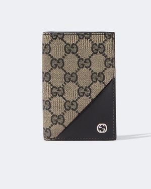 Gucci Portemonnaie Gg Aus Canvas - Grün