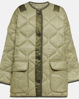 Frankie Shop Teddy Oversized Quilted Jacket - Green
