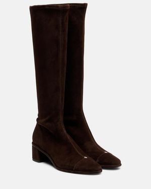 Tory Burch Botas Altas Cap-Toe 55 De Ante - Negro