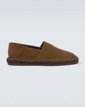 Tom Ford Espadrilles Barnes Aus Veloursleder - Braun