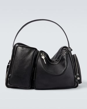 Acne Studios Camero Hotel Leather Shoulder Bag - Black