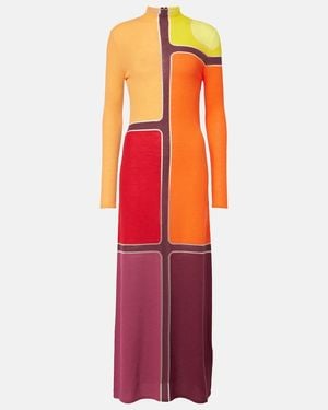 Gabriela Hearst Apollonis Wool And Cashmere Maxi Dress - Red