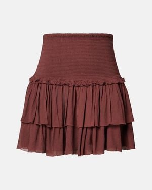 Poupette Minifalda Farrah Escalonada - Rojo