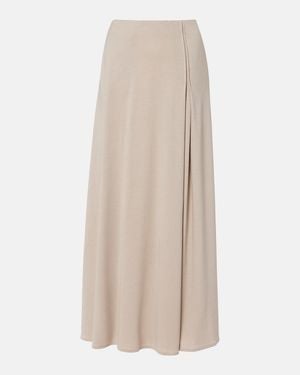 Max Mara Stilla Virgin Wool Maxi Skirt - Natural