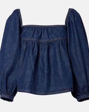 Saint Laurent Blusa Di Jeans