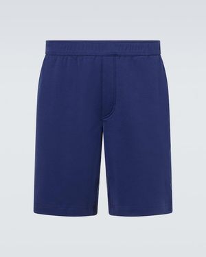 Brunello Cucinelli Cotton Shorts - Blue