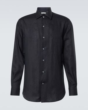 Loro Piana Andre Linen Shirt - Blue