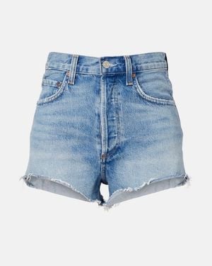 Agolde Ridley Denim Shorts - Blue