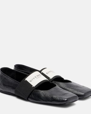 Givenchy Bailarinas Sliced Square De Piel - Negro