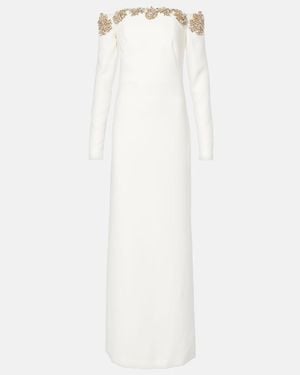 Costarellos Meline Gown - White
