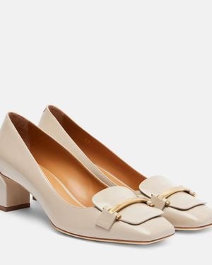 Tod's Barretta 50 Leather Court Shoes - Brown