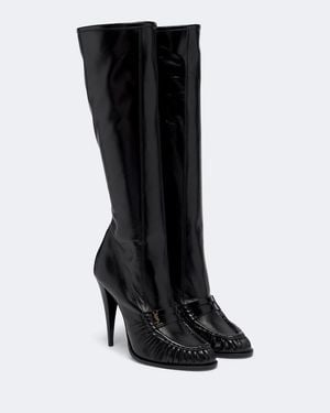 Saint Laurent Stiefel Le Loafer Aus Leder - Schwarz
