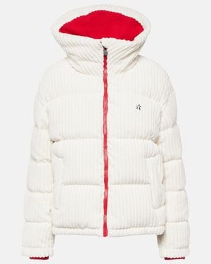 Perfect Moment Jumbo Corduroy Down Jacket - White