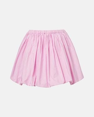 Patou Gathered Miniskirt - Pink