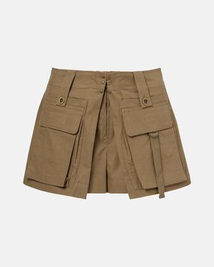 Isabel Marant Barta Cotton Shorts - Natural
