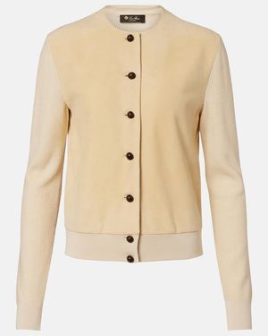 Loro Piana Cardigan Acacia Aus Kaschmir Und Seide - Natur