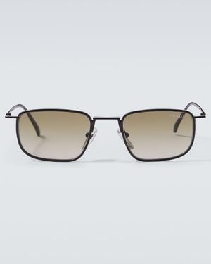 Prada Logo Rectangular Sunglasses - Brown