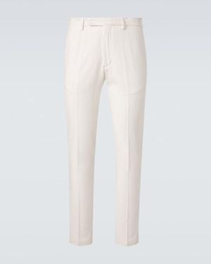 Thom Sweeney Twill Chinos - White