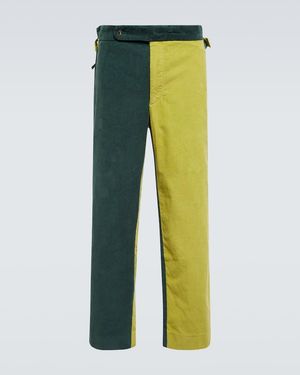 Bode Duo Cotton Corduroy Trousers - Green