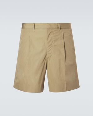Prada Bermuda-Shorts Aus Baumwolle - Grün
