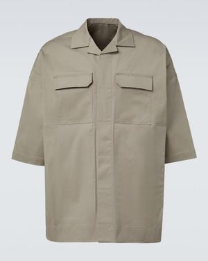 Rick Owens Magnum Tommy Cotton-Blend Poplin Shirt - Natural