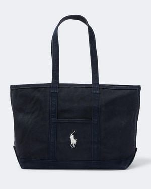 Polo Ralph Lauren Shopper Aus Canvas - Blau