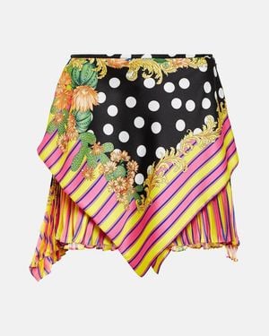 Versace Printed Wrap Miniskirt - Multicolour