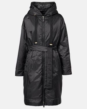 Max Mara The Cube Mantel Aus Canvas - Schwarz