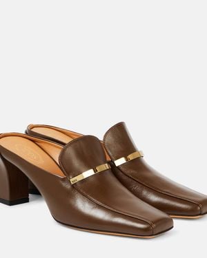 Tod's Leather Mules - Brown