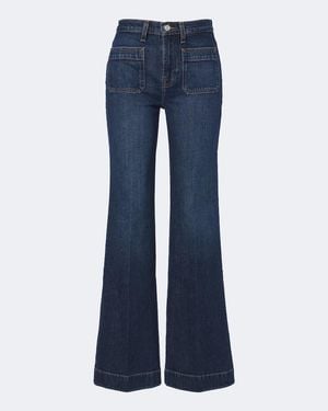 7 For All Mankind Wide-Leg Jeans Modern Dojo - Blau