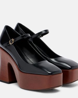 Chloé Janis Patent Leather Mary Jane Court Shoes - Black