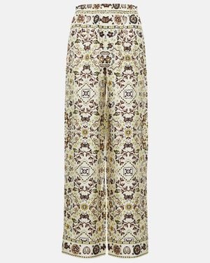 Tory Burch Wide Trousers - Natural