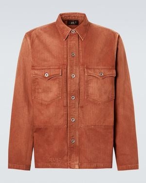 RRL Denim Overshirt - Orange