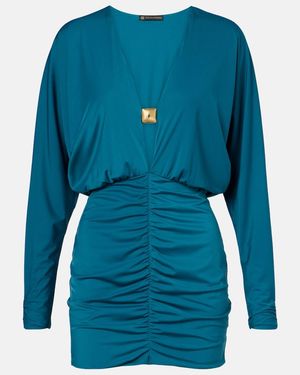 ViX Iris Ruched Minidress - Blue